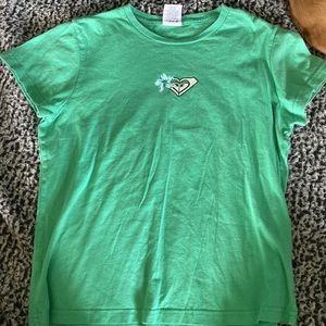 Green Roxy tee